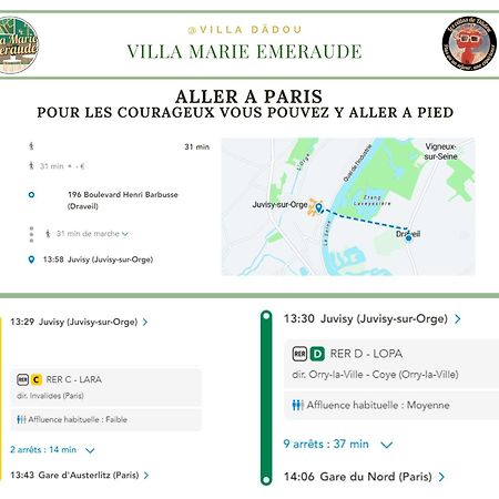 Luxury Villa Marie Emeraude Paris Orly Jacuzzi ドラヴェイユ エクステリア 写真